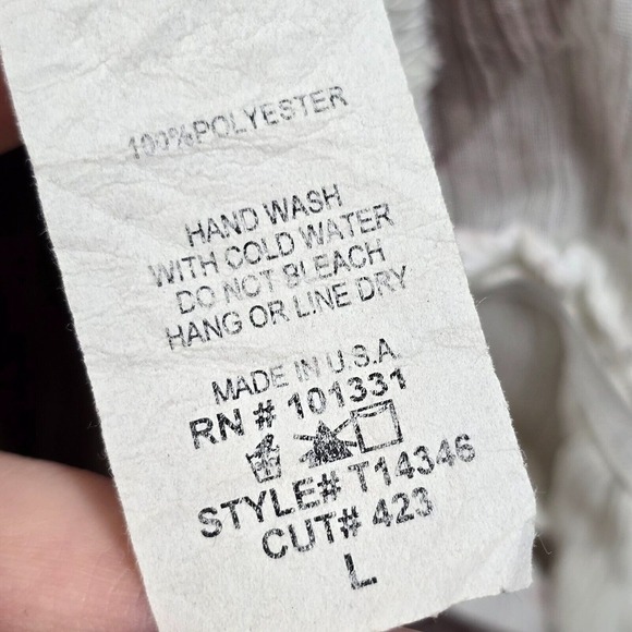 Charlotte Russe Floral Ruffle Top Womens Large Earthy Boho Mesh Peplum Blouse - Picture 6 of 11